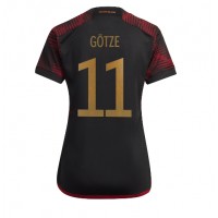 Maglie da calcio Germania Mario Gotze #11 Seconda Maglia Femminile Mondiali 2022 Manica Corta